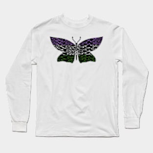 Swirls and Silk - Genderqueer Flag Long Sleeve T-Shirt